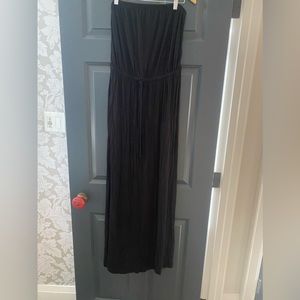Black strapless maxi dress size L